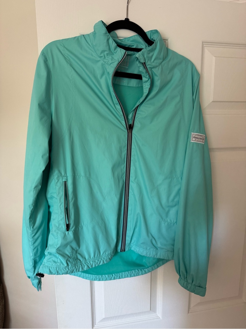 Women's Aqua Utility Jacket with Zip Front Pebble Beach